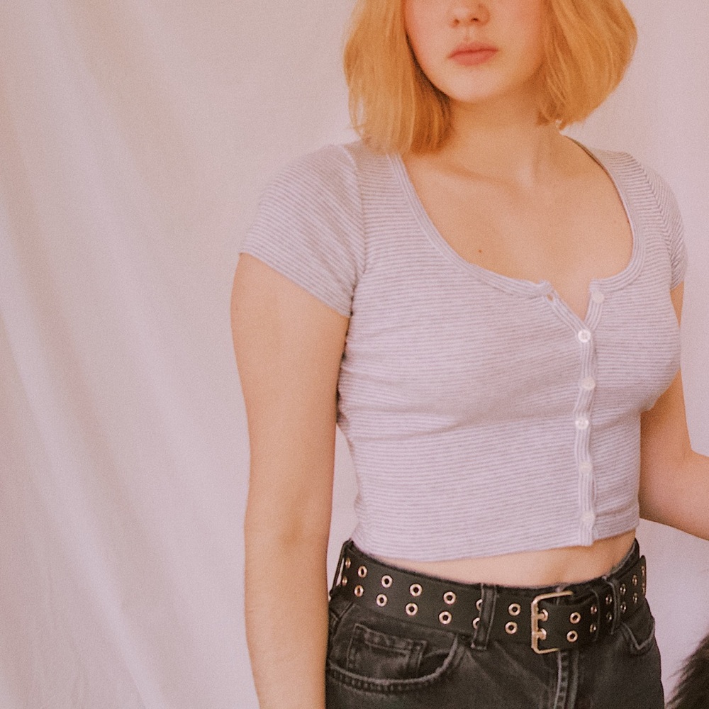 brandy melville button up top